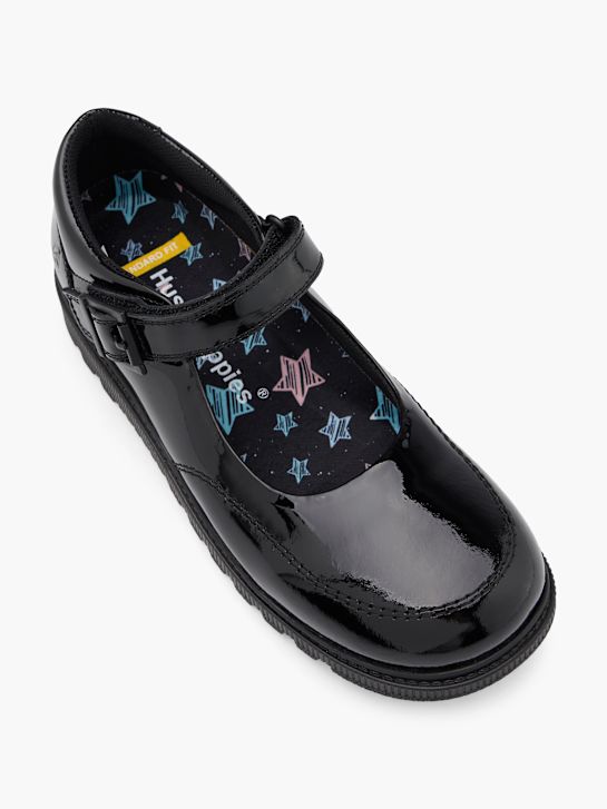 hush puppies school shoe ballet flat black deichmann