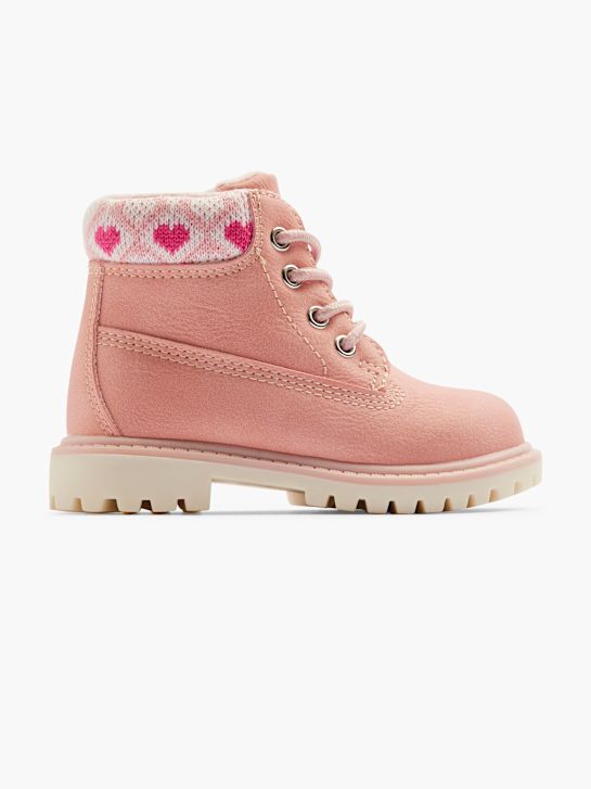 graceland lace-up boot pink deichmann
