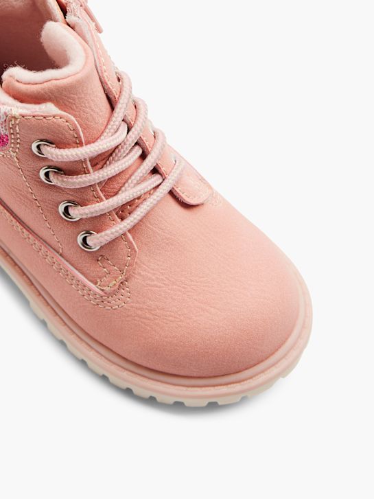 graceland lace-up boot pink deichmann