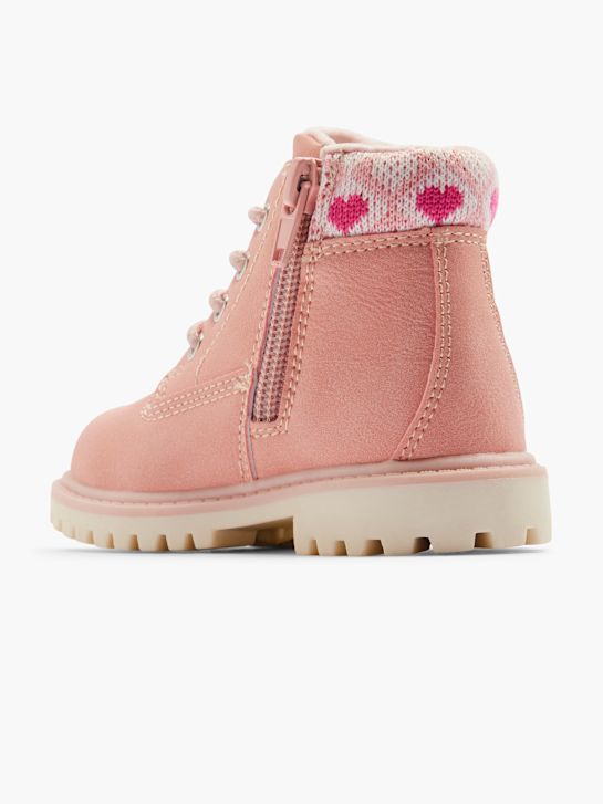 graceland lace-up boot pink deichmann