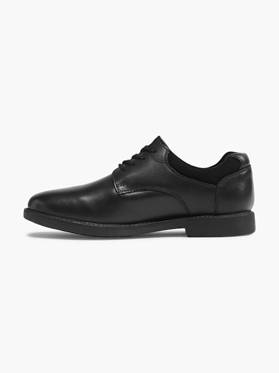 hush puppies school shoe formal shoe black deichmann