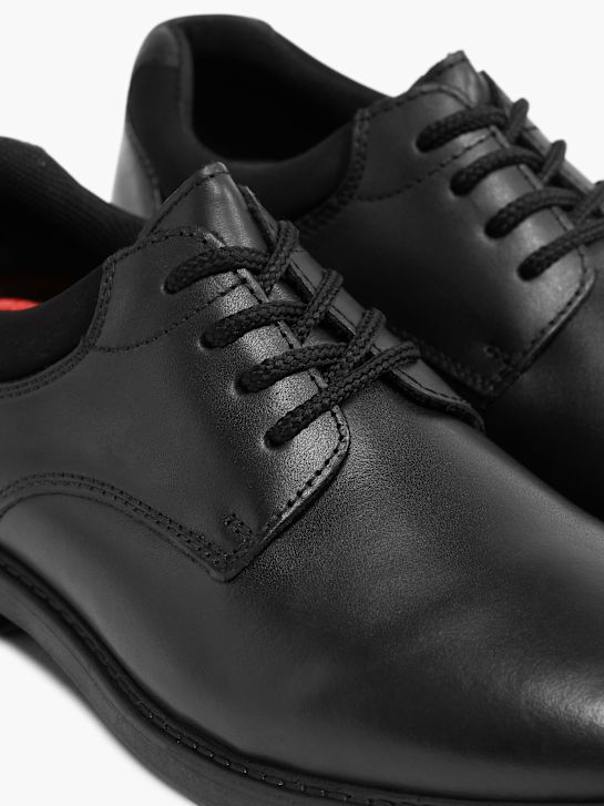 hush puppies school shoe formal shoe black deichmann