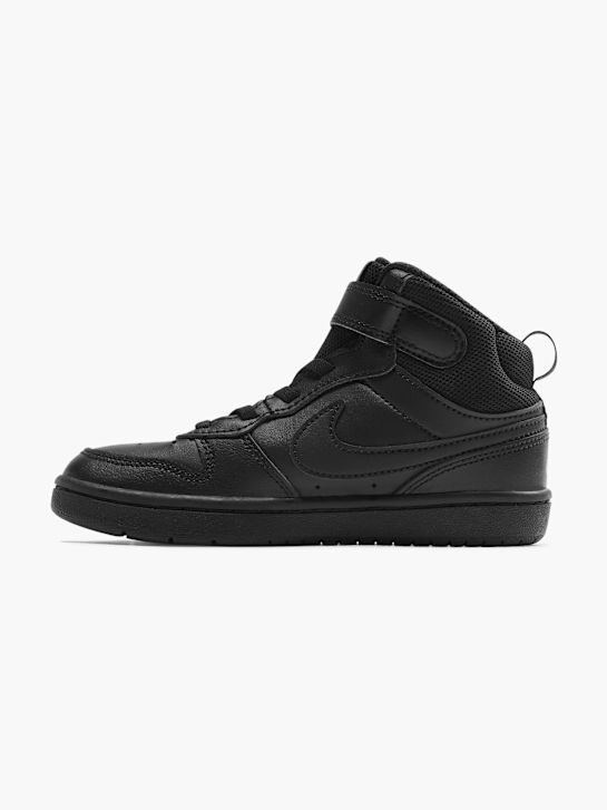 nike court borough mid 2 psv high top trainer black deichmann