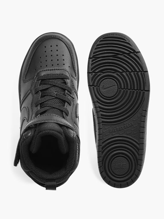 nike court borough mid 2 psv high top trainer black deichmann