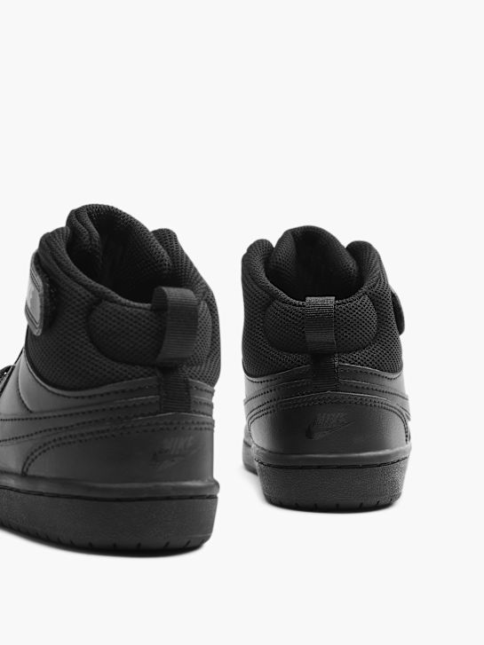 nike court borough mid 2 psv high top trainer black deichmann
