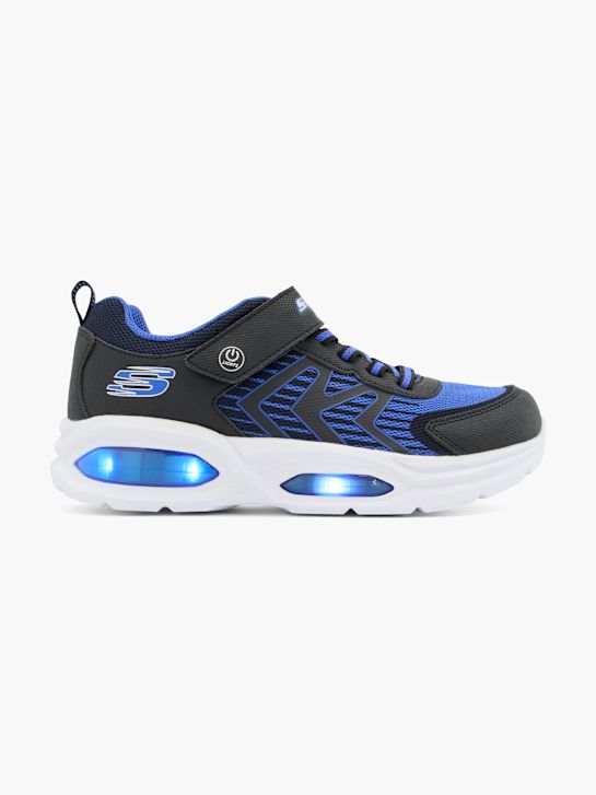 skechers double ace trainer blue deichmann