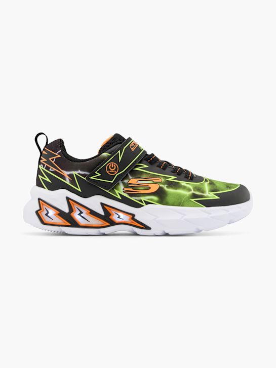 skechers cyclone lights trainer black deichmann