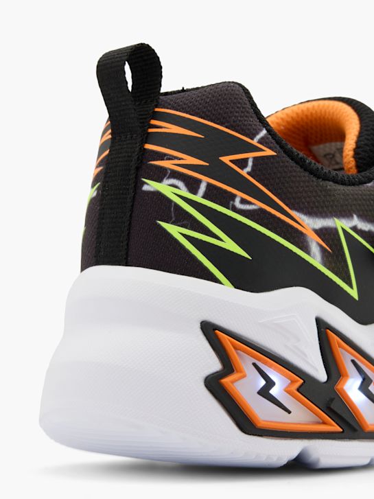 skechers cyclone lights trainer black deichmann