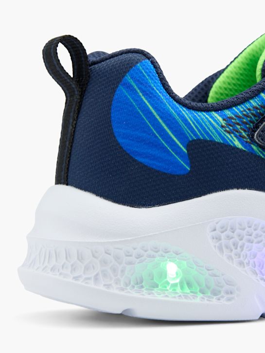 skechers crater lights trainer blue deichmann