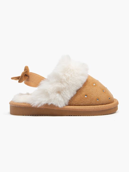 casa mia closed-back slipper brown deichmann
