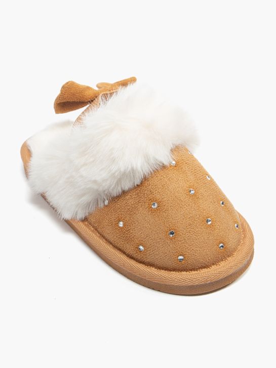 casa mia closed-back slipper brown deichmann