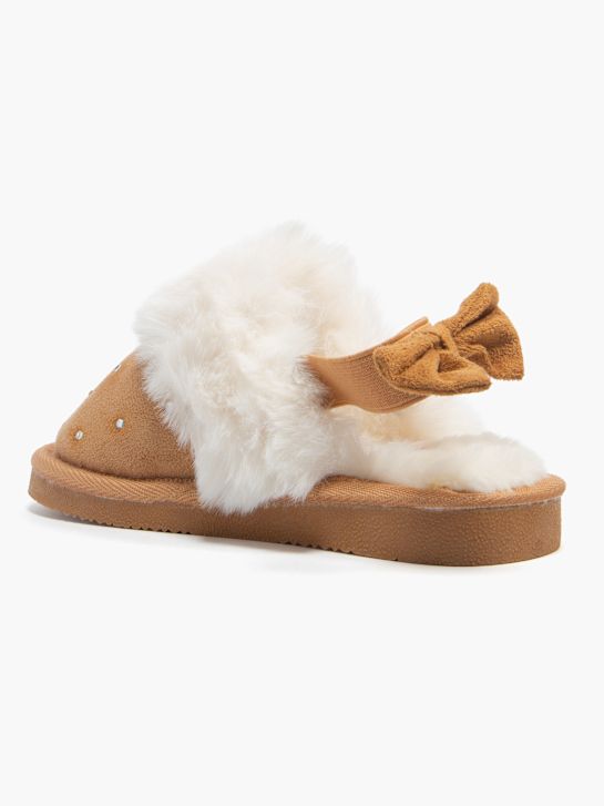 casa mia closed-back slipper brown deichmann