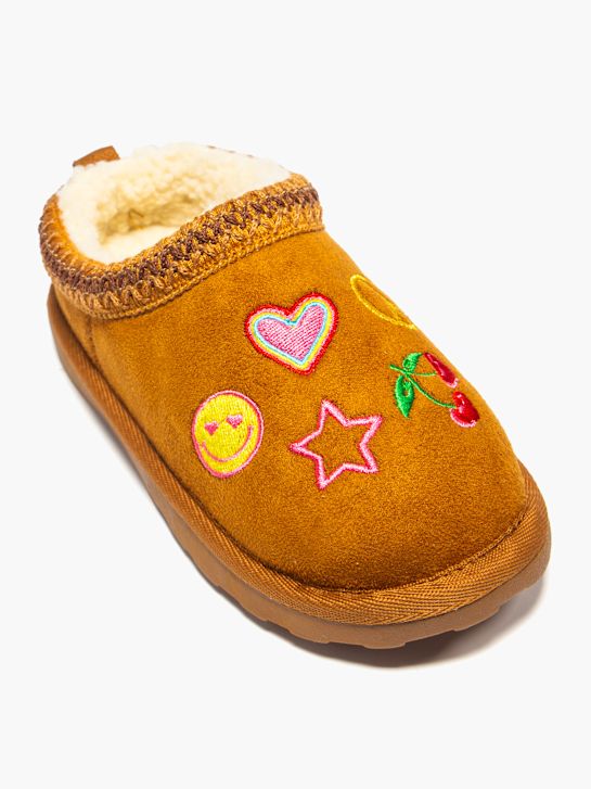 graceland closed-back slipper brown deichmann