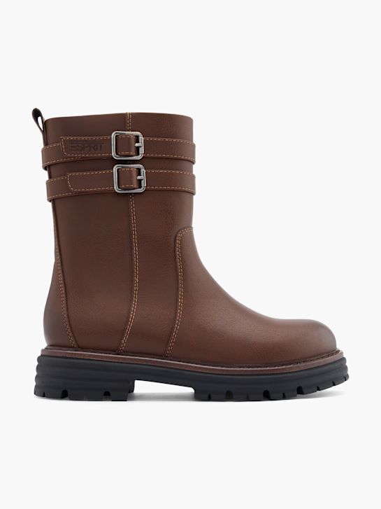 esprit knee high boot brown deichmann