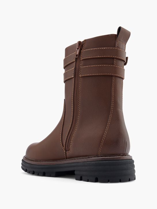 esprit knee high boot brown deichmann