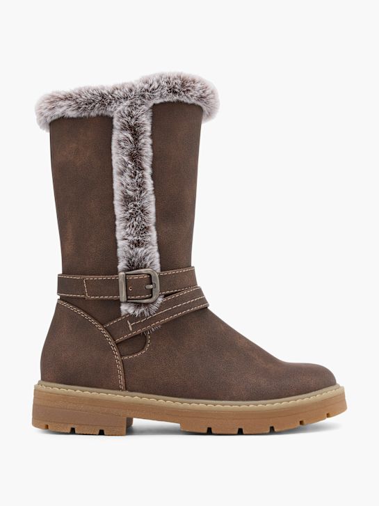 graceland knee high boot brown deichmann