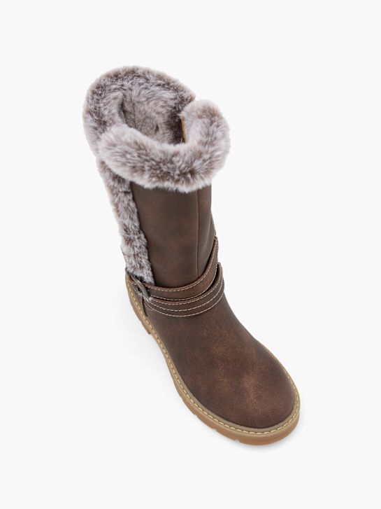 graceland knee high boot brown deichmann