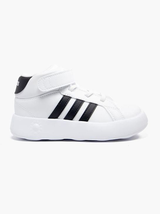adidas grand court mid i high top trainer white deichmann
