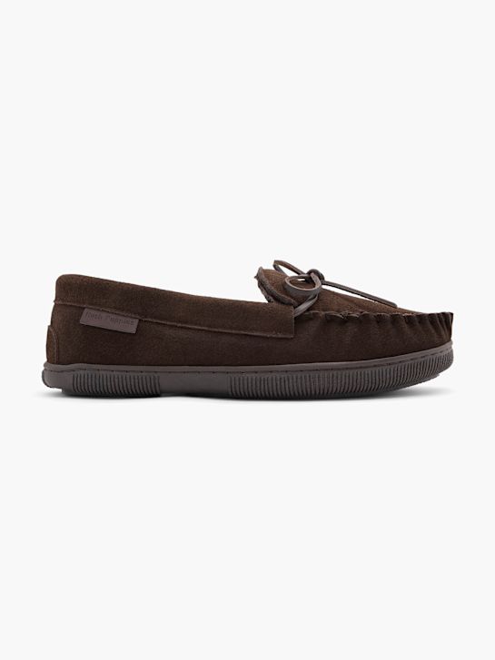 hush puppies closed-back slipper brown deichmann