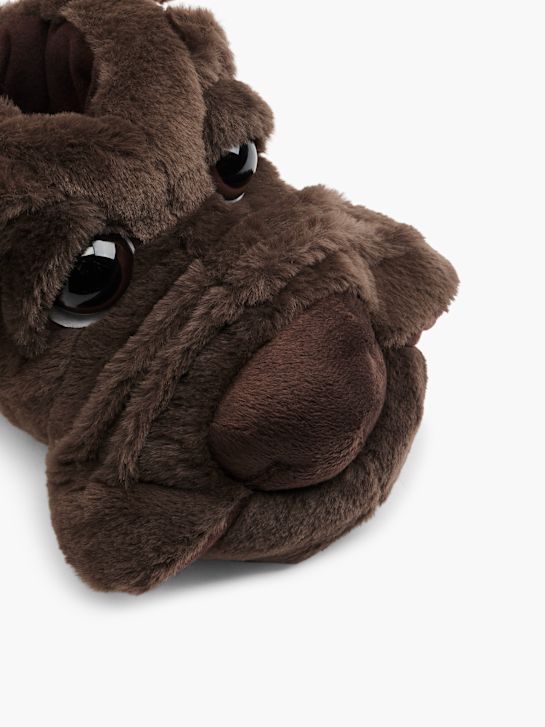 casa mia closed-back slipper brown deichmann
