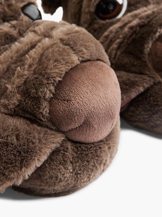 casa mia closed-back slipper brown deichmann