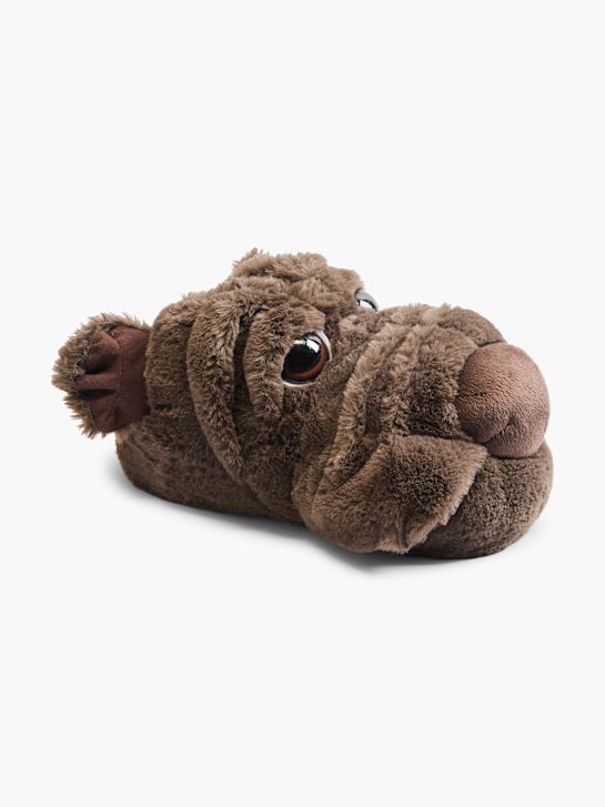 casa mia closed-back slipper brown deichmann