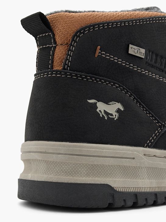 mustang lace-up boot black deichmann