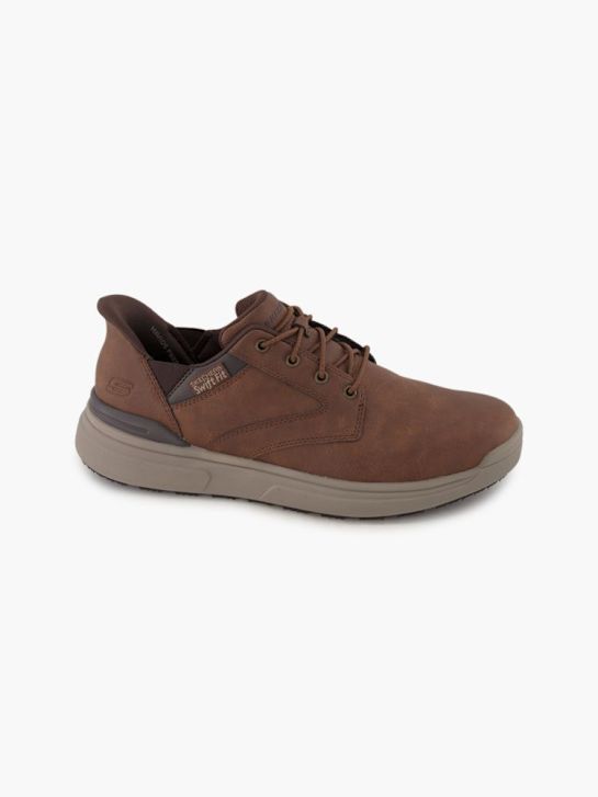 skechers swift fit trainer brown deichmann