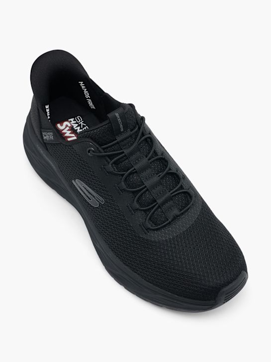 skechers venture ride swift fit slip-on trainer black deichmann