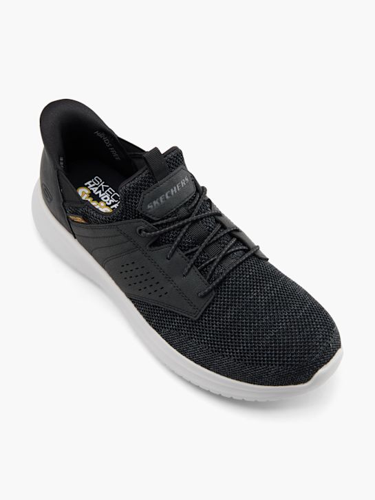 skechers dawson slip-on trainer black deichmann