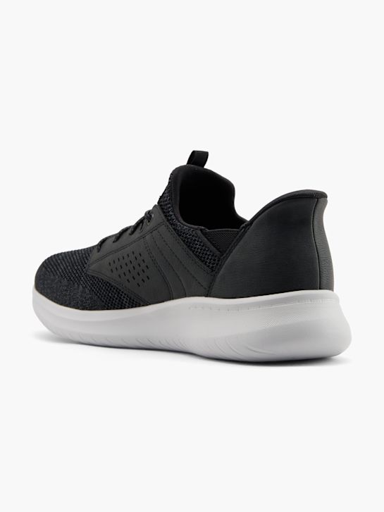 skechers dawson slip-on trainer black deichmann