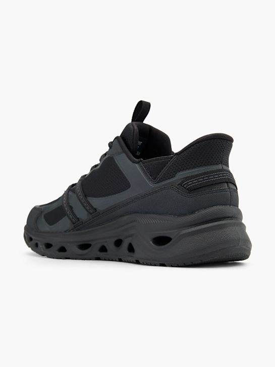 skechers swift fit slip-on trainer black deichmann