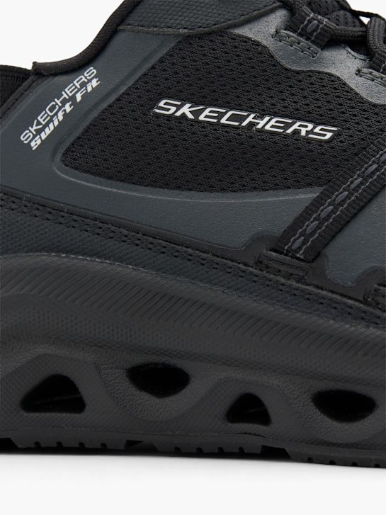 skechers swift fit slip-on trainer black deichmann