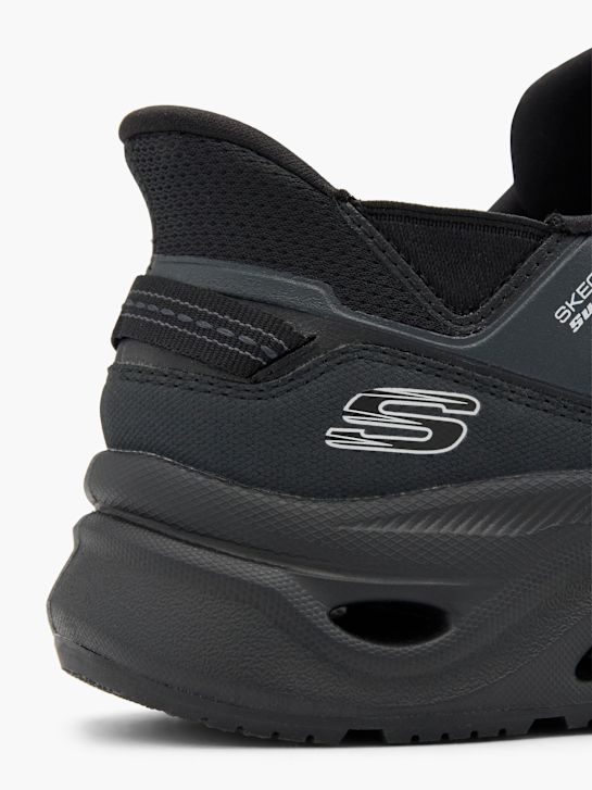 skechers swift fit slip-on trainer black deichmann