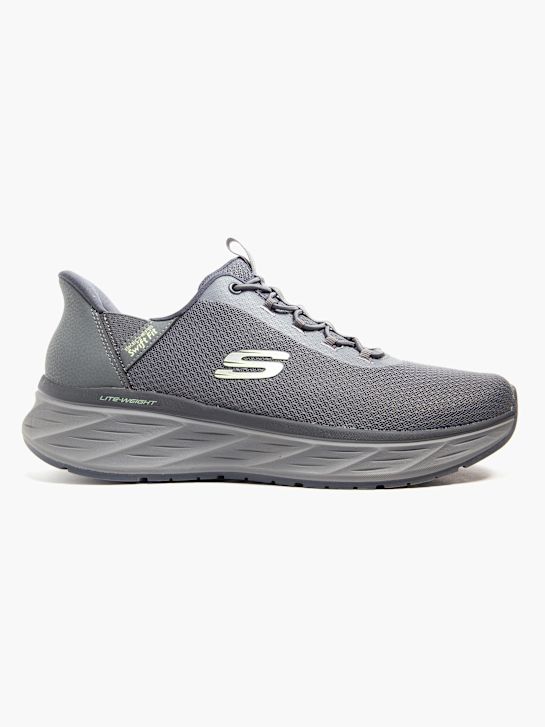 skechers venture ride swift fit slip-on trainer grey deichmann
