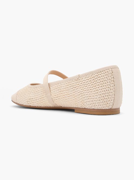 graceland mary jane ballet flat beige deichmann