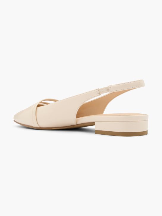 graceland slingback ballet flat beige deichmann