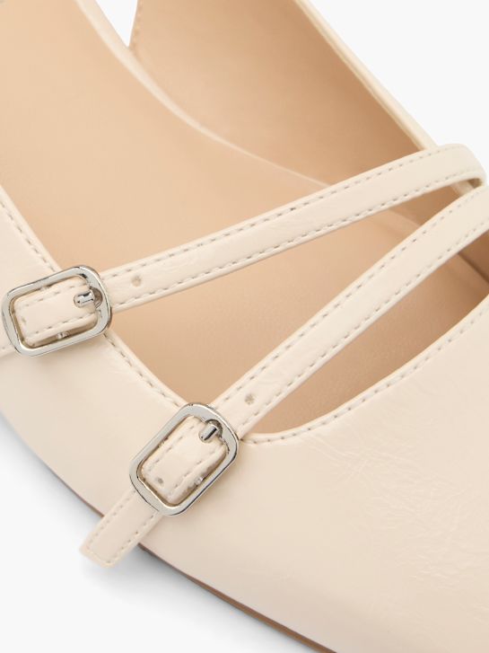 graceland slingback ballet flat beige deichmann