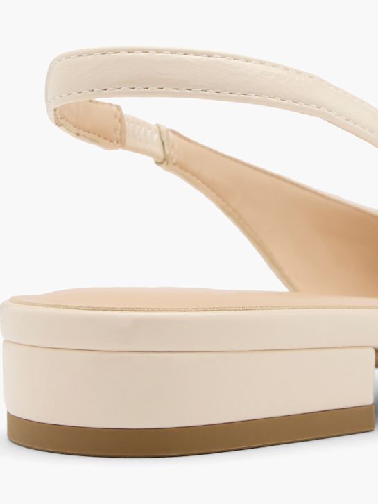 graceland slingback ballet flat beige deichmann