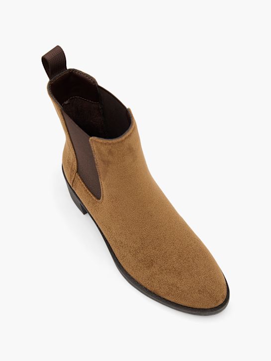graceland heeled chelsea boot brown deichmann