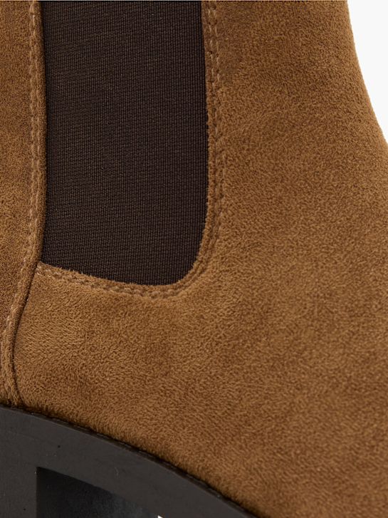 graceland heeled chelsea boot brown deichmann