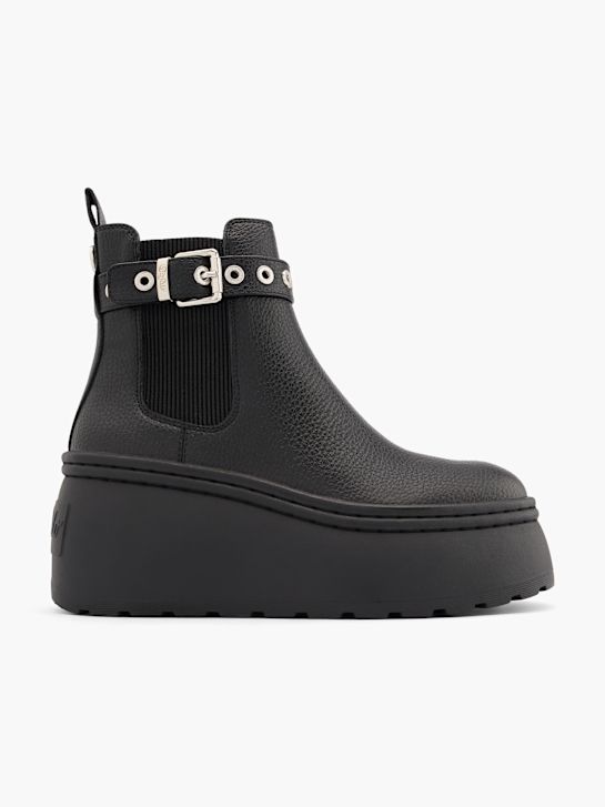 buffalo heeled chelsea boot black deichmann