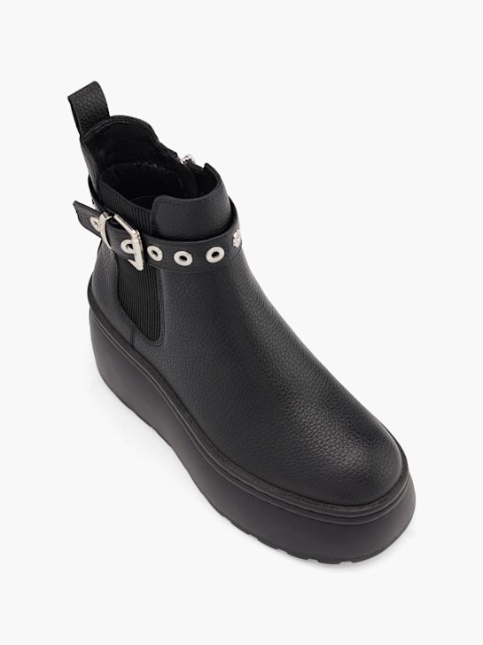buffalo heeled chelsea boot black deichmann