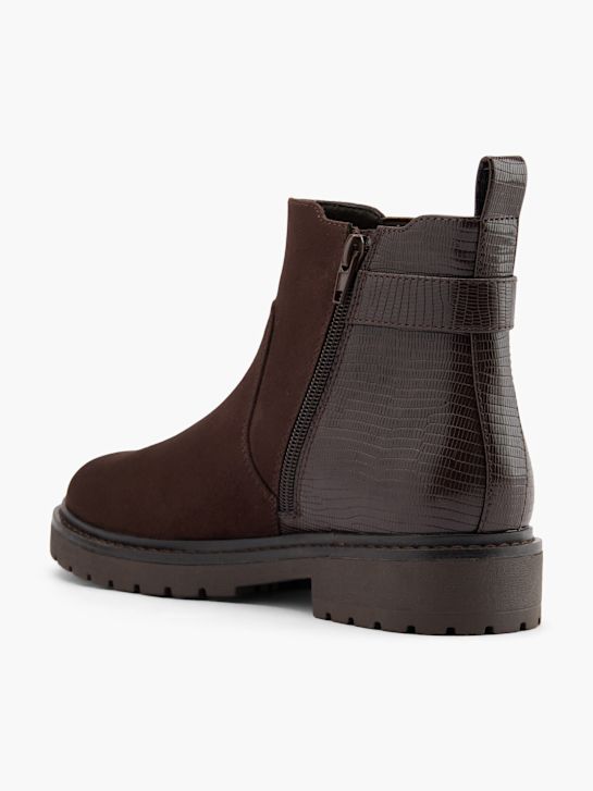 graceland heeled chelsea boot brown deichmann