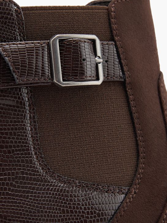 graceland heeled chelsea boot brown deichmann