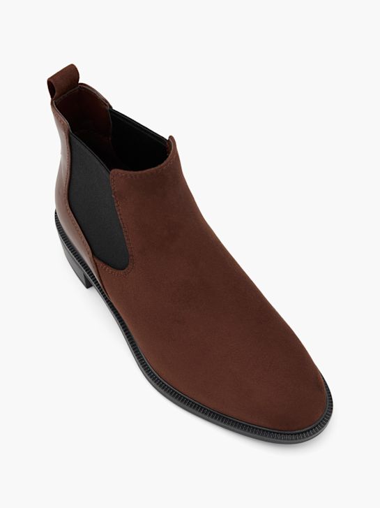 graceland heeled chelsea boot brown deichmann