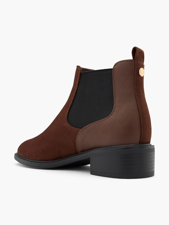 graceland heeled chelsea boot brown deichmann