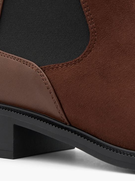 graceland heeled chelsea boot brown deichmann