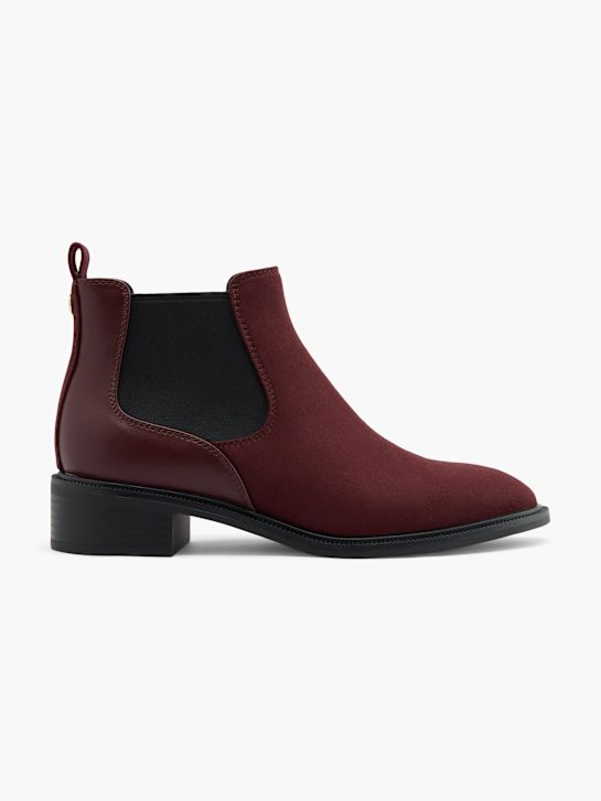 graceland heeled chelsea boot bordeaux deichmann