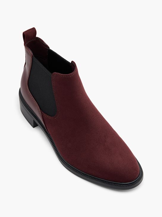 graceland heeled chelsea boot bordeaux deichmann